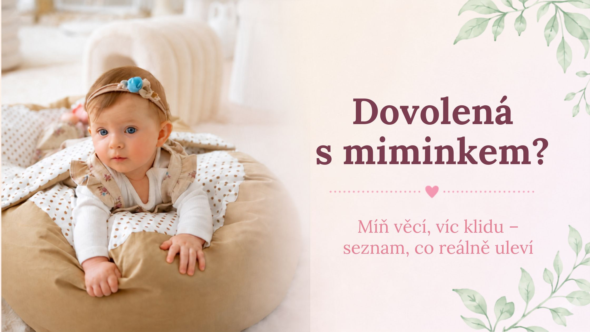 Co sbalit na dovolenou s miminkem