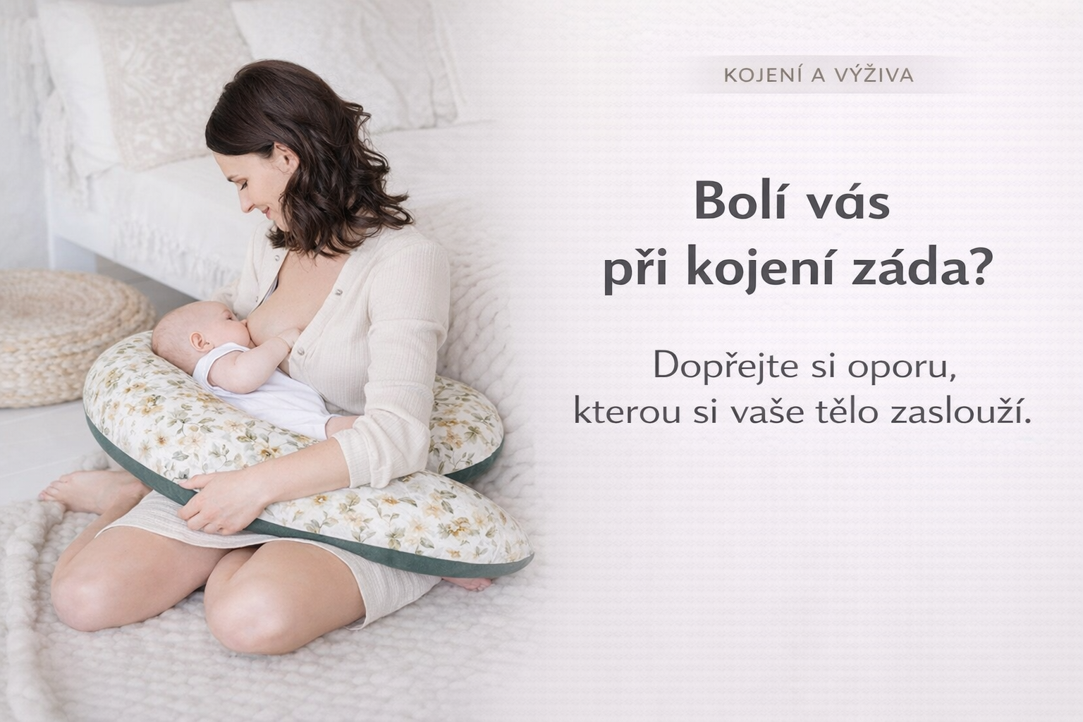 Jak si u kojení skutečně fyzicky odpočinout? Průvodce pro tvá ramena