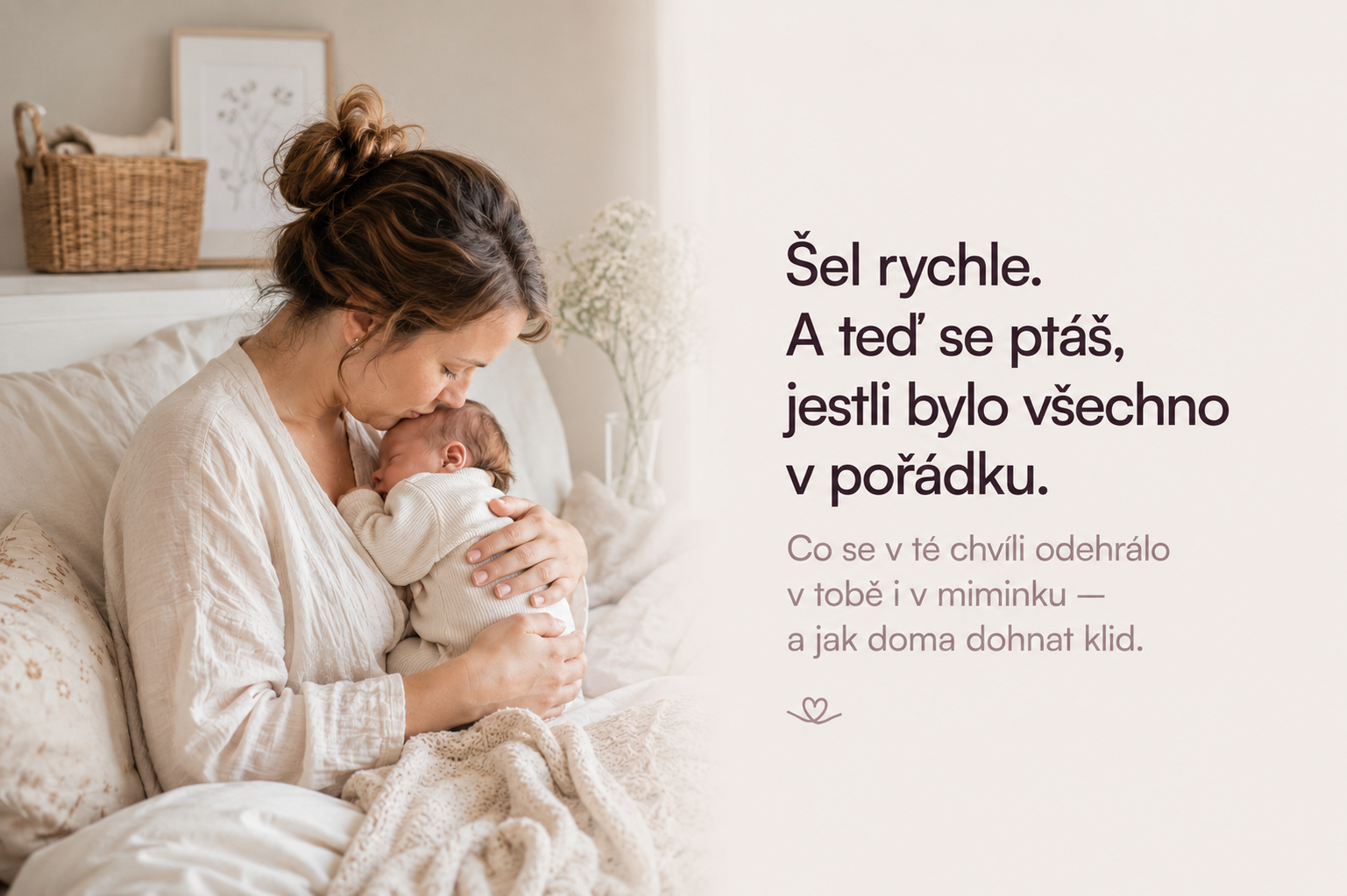  Překotný porod: co se děje v těle a jak najít klid po rychlém startu