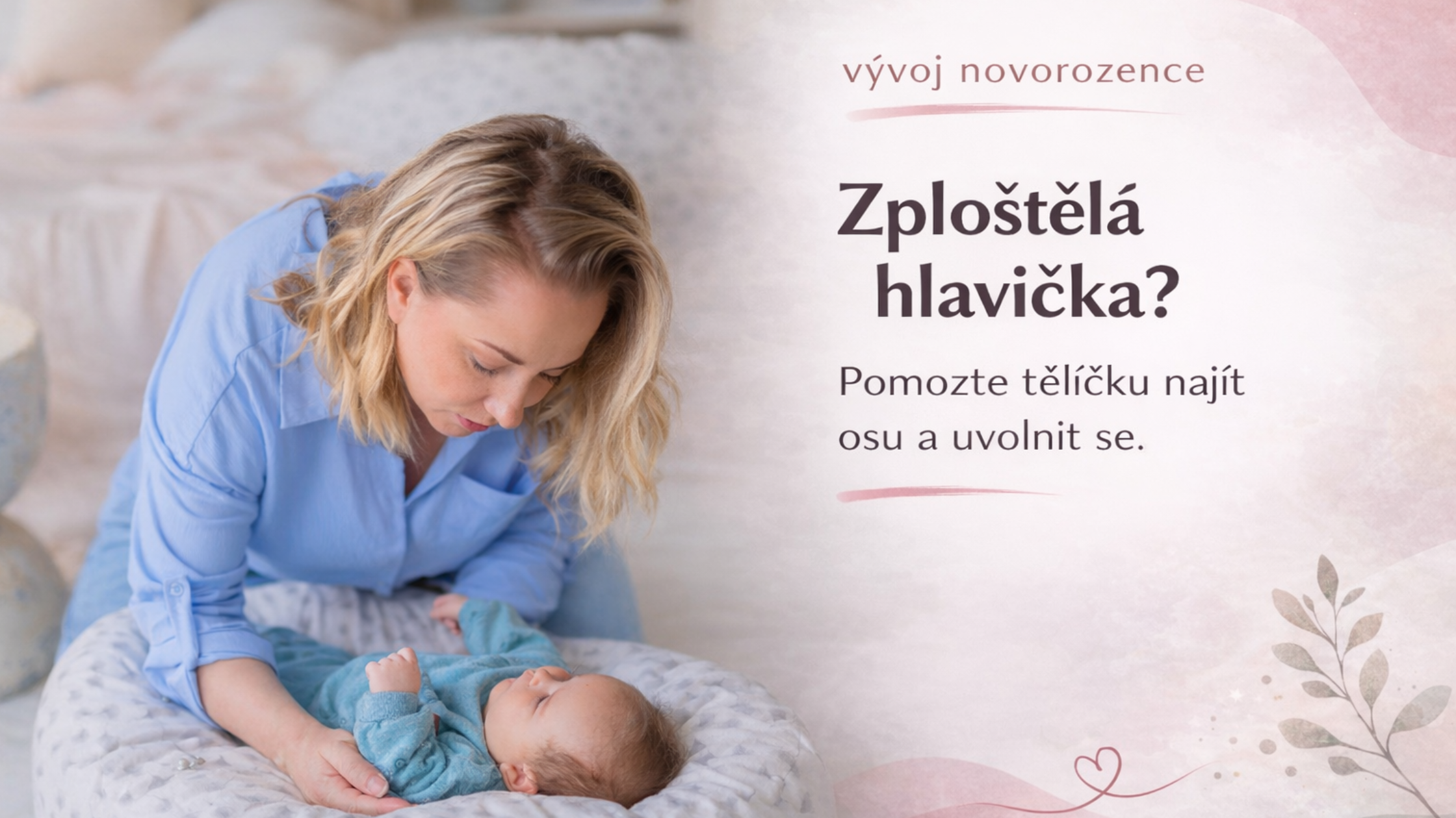 Má miminko „oblíbenou“ stranu? Proč zploštělá hlavička souvisí s napětím v tělíčku | Matýsek