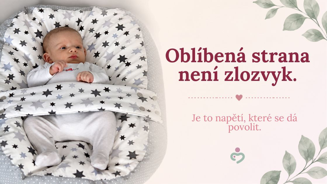 Miminko se stáčí na jednu stranu? Proč souvisí se zploštělou hlavičkou a jak pomoct.